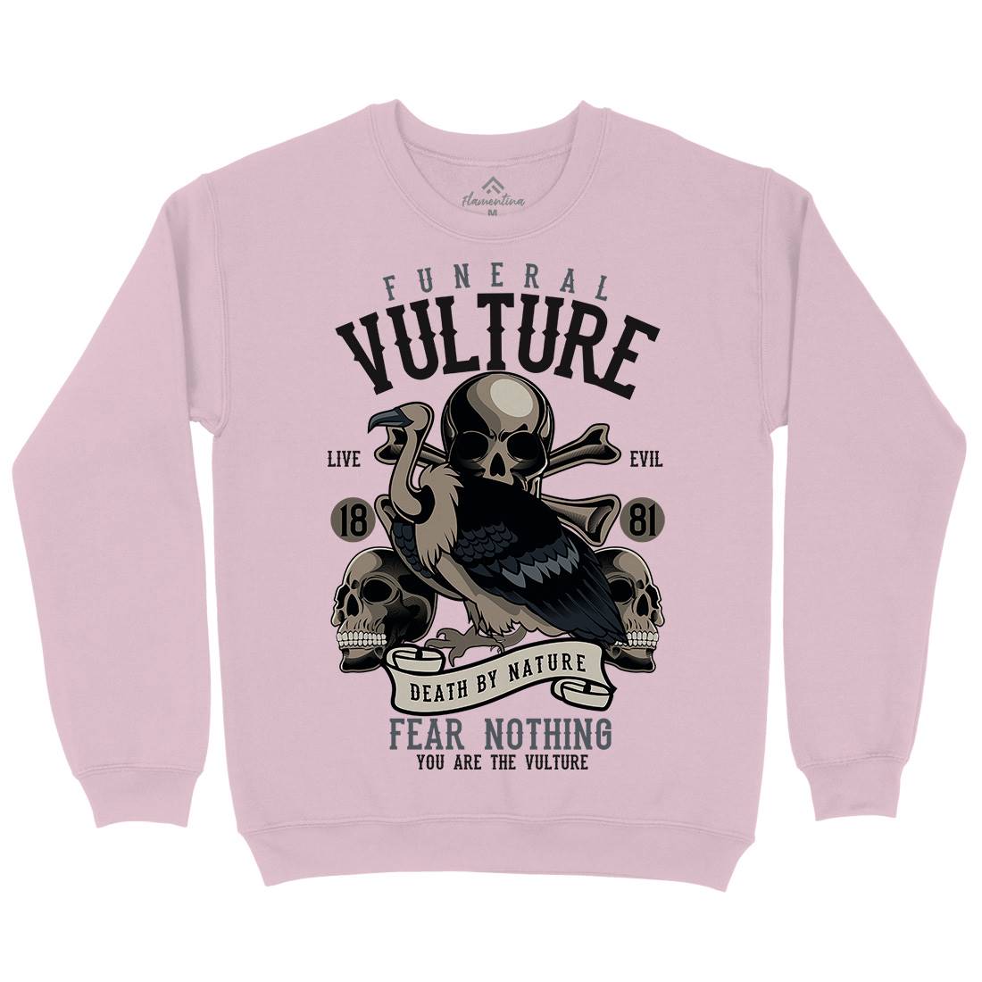 Vulture Kids Crew Neck Sweatshirt Horror C471