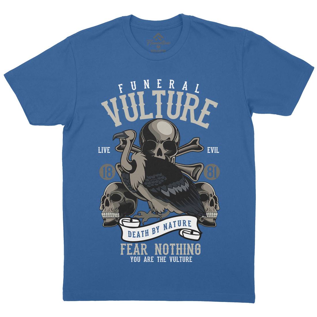 Vulture Mens Crew Neck T-Shirt Horror C471