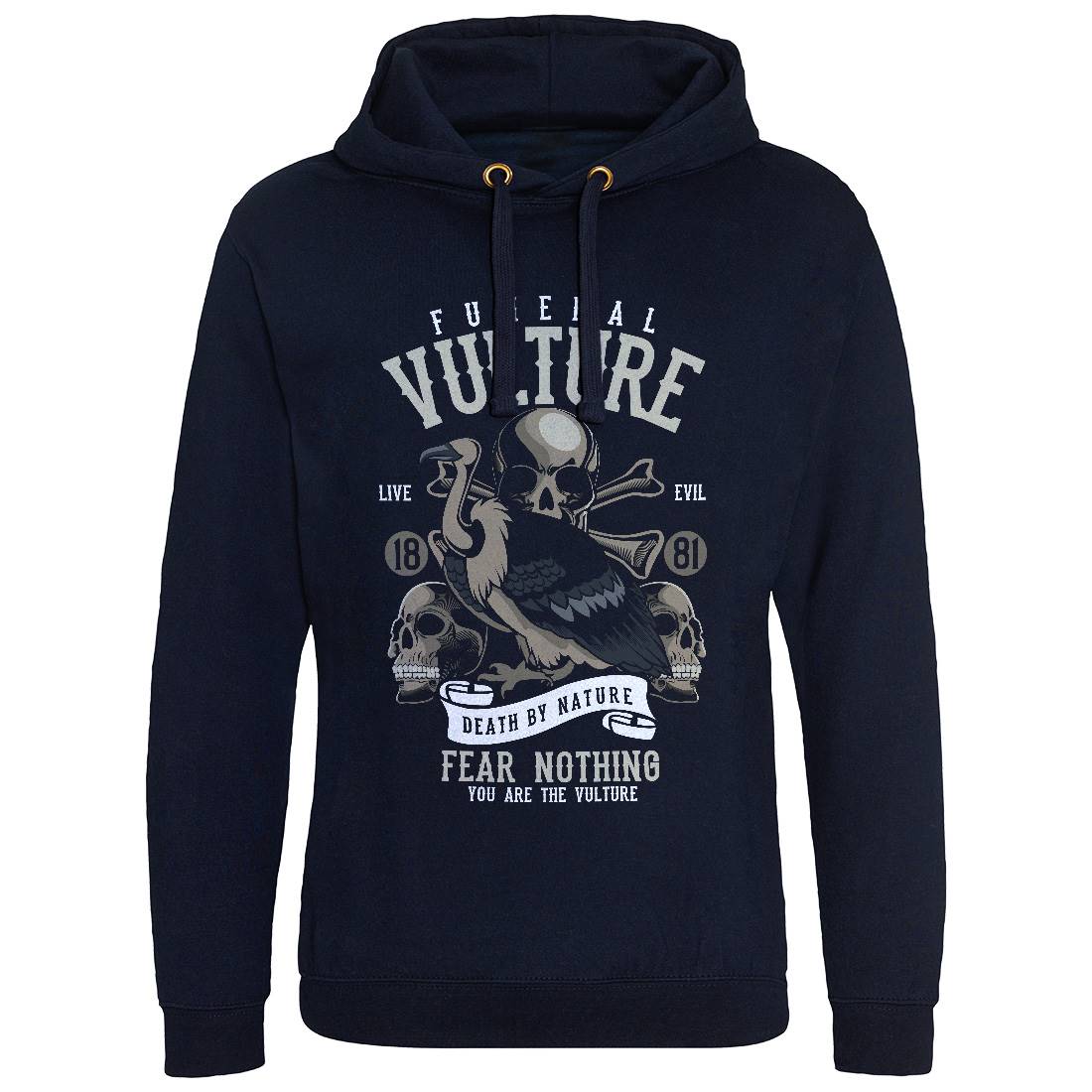 Vulture Mens Hoodie Without Pocket Horror C471