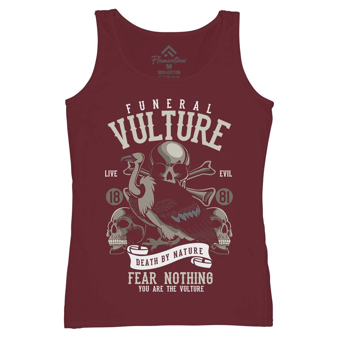 Vulture Womens Organic Tank Top Vest Horror C471