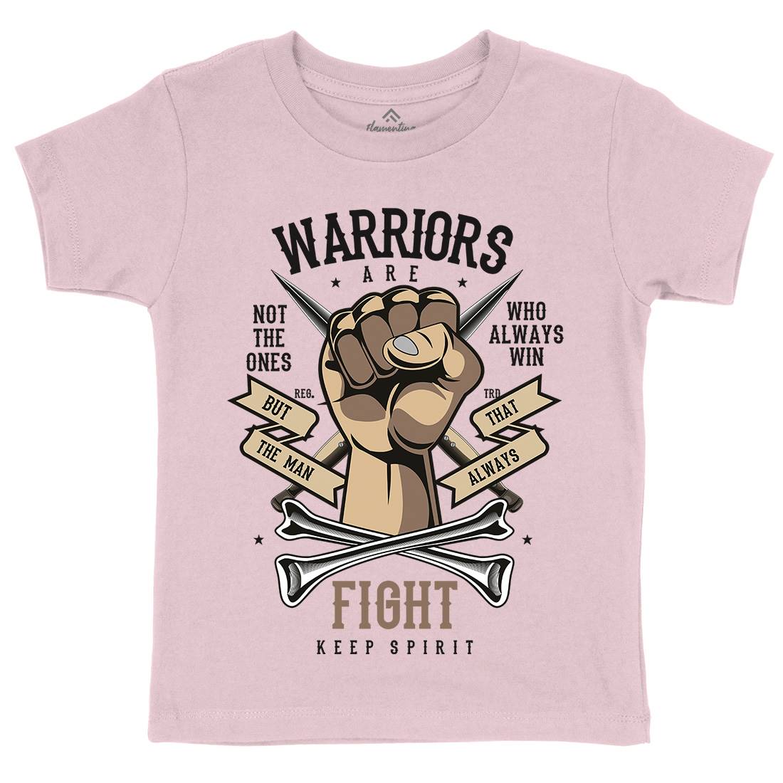 Warriors Fist Kids Organic Crew Neck T-Shirt Warriors C472