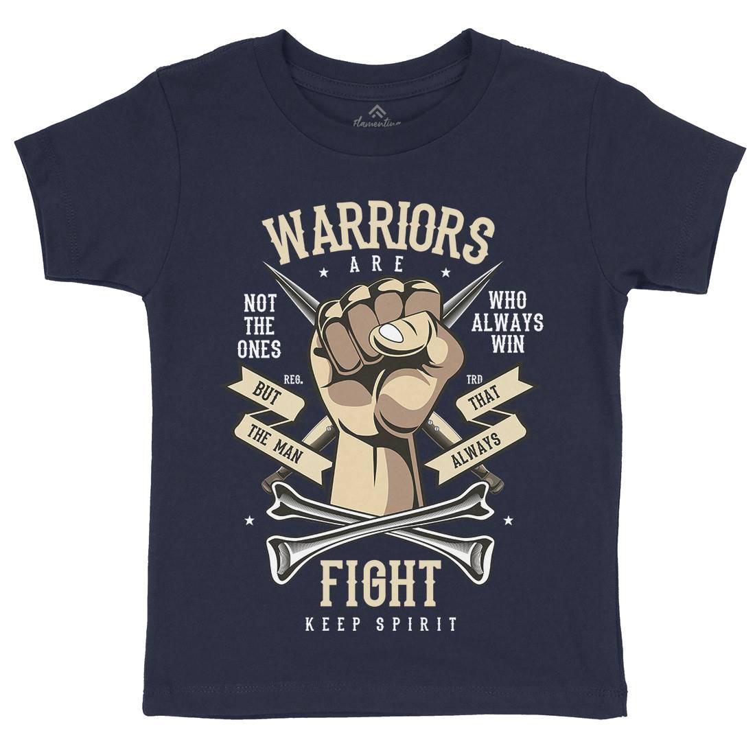 Warriors Fist Kids Crew Neck T-Shirt Warriors C472