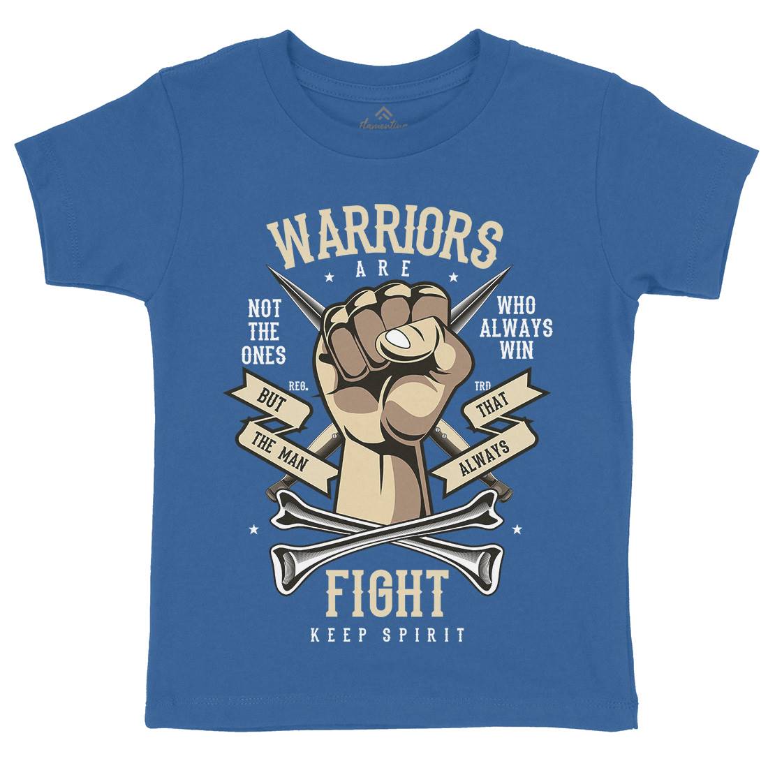 Warriors Fist Kids Crew Neck T-Shirt Warriors C472