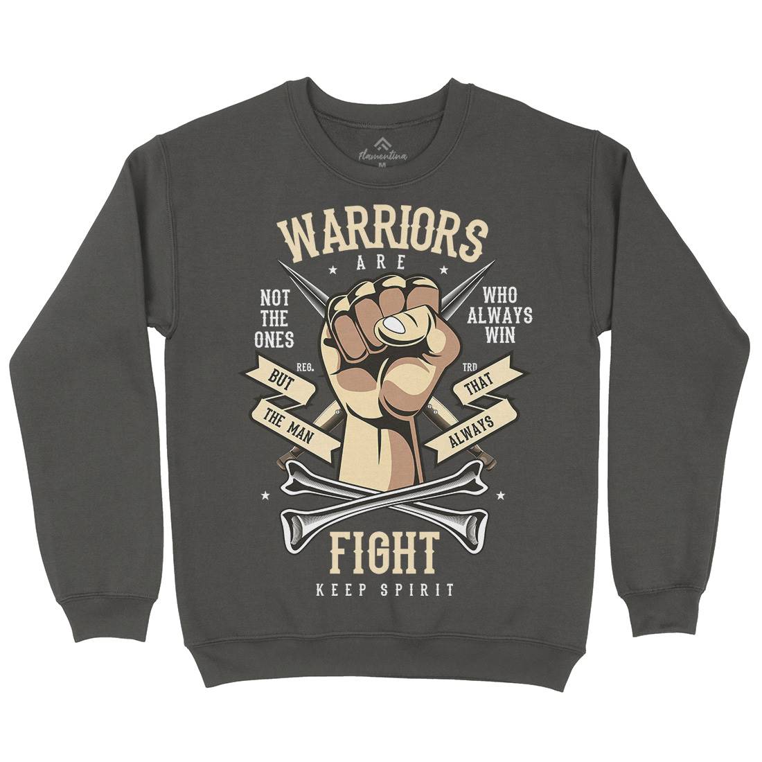 Warriors Fist Mens Crew Neck Sweatshirt Warriors C472