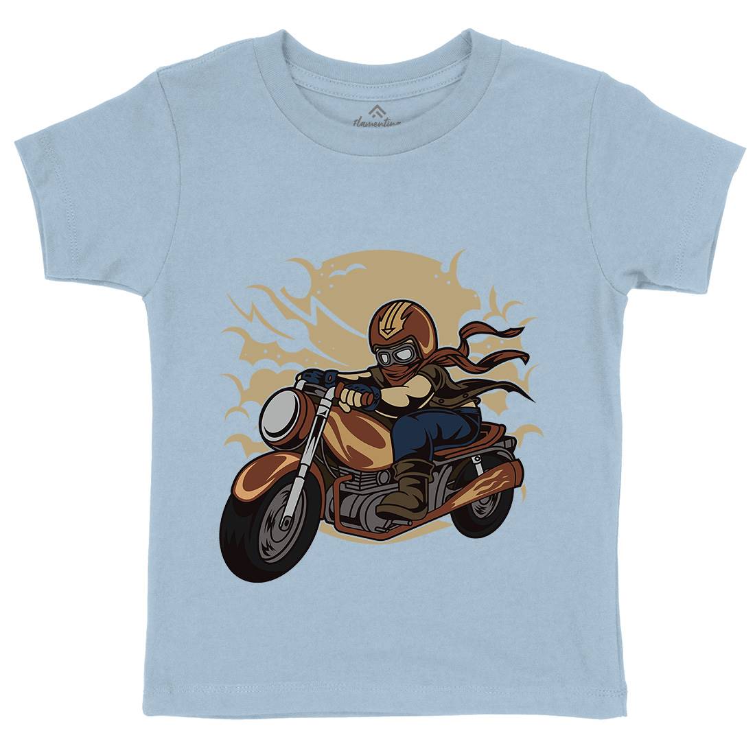 Wild Biker Kids Crew Neck T-Shirt Motorcycles C473