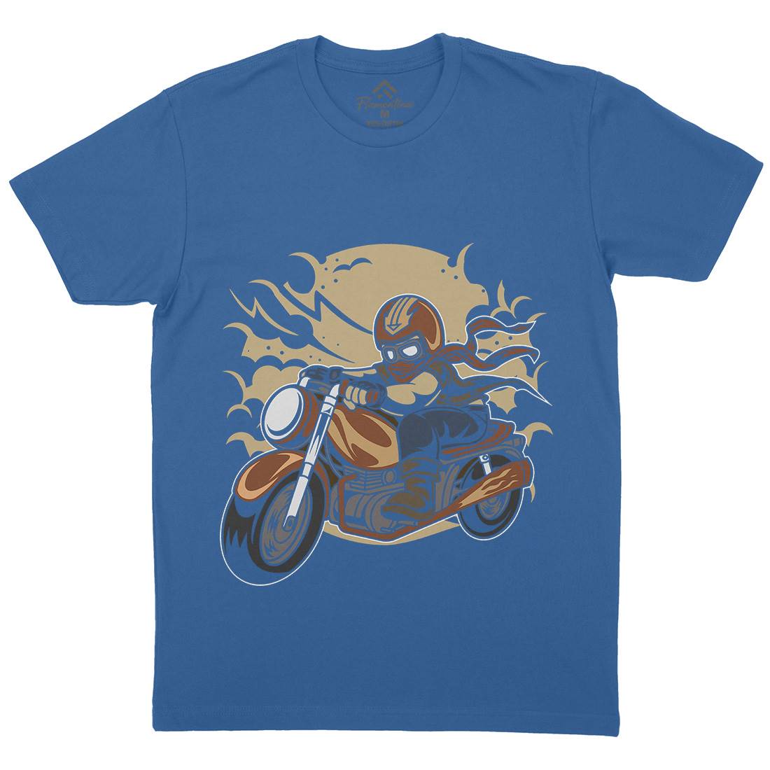 Wild Biker Mens Crew Neck T-Shirt Motorcycles C473