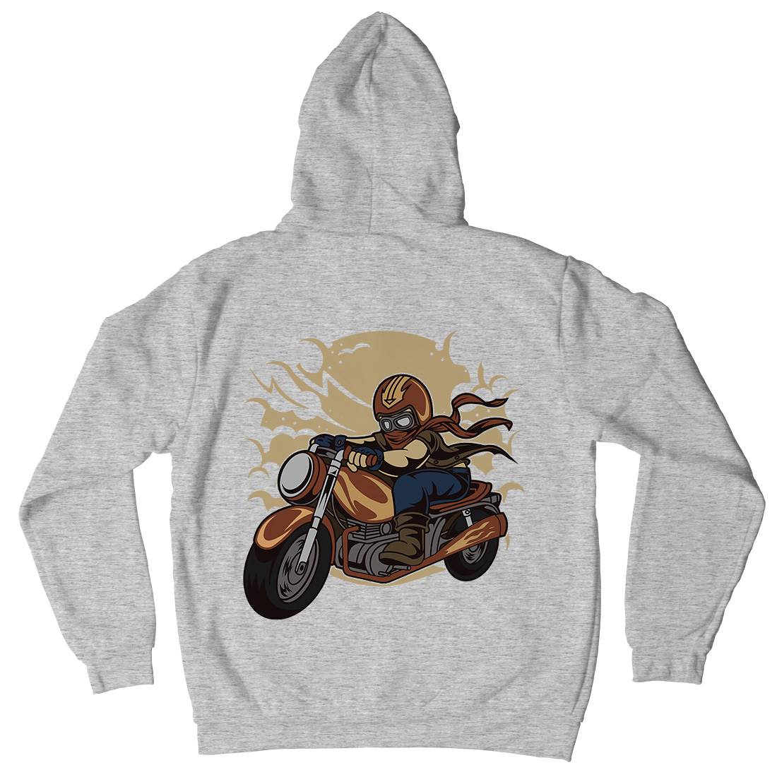 Wild Biker Mens Hoodie With Pocket Motorcycles C473