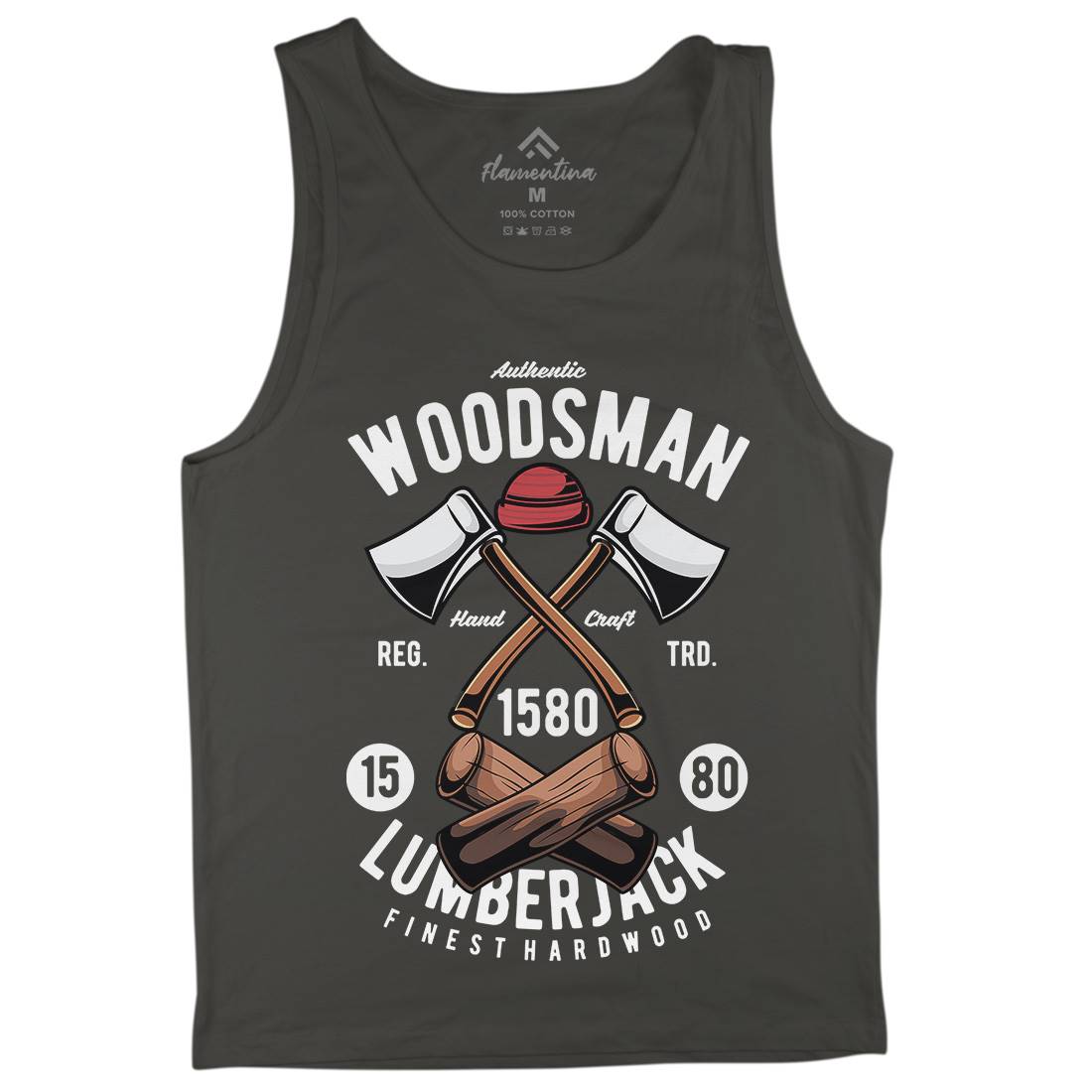 Woodsman Mens Tank Top Vest Work C474