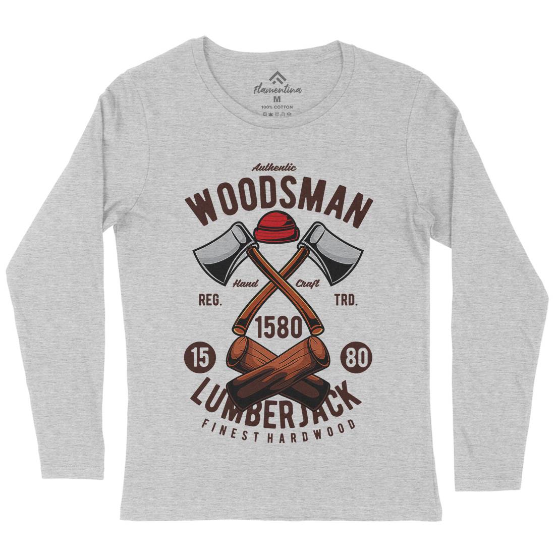 Woodsman Womens Long Sleeve T-Shirt Work C474