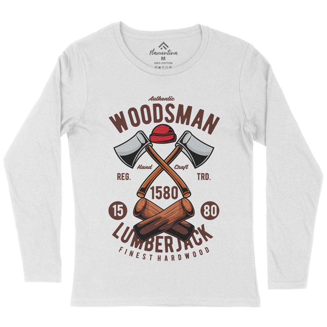 Woodsman Womens Long Sleeve T-Shirt Work C474