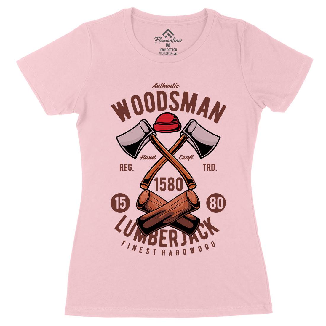 Woodsman Womens Organic Crew Neck T-Shirt Work C474