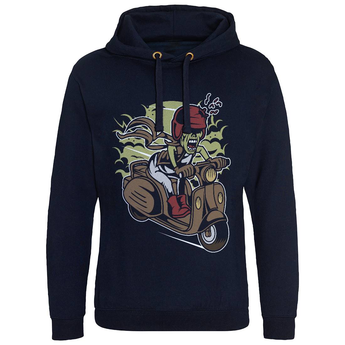 Zombie Scooter Mens Hoodie Without Pocket Motorcycles C476