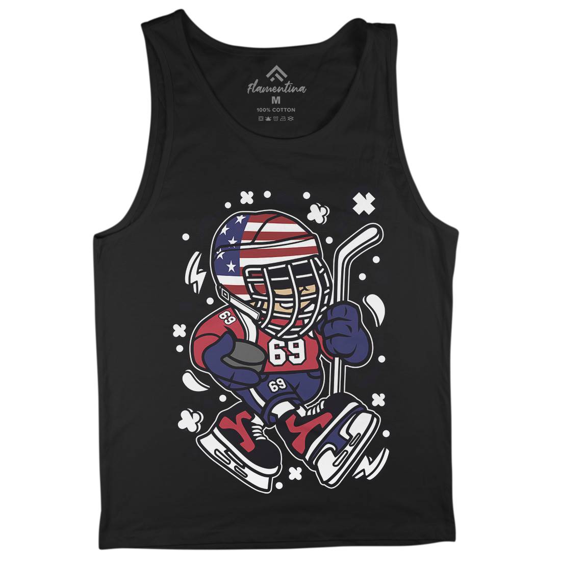 American Hockey Kid Mens Tank Top Vest Sport C478