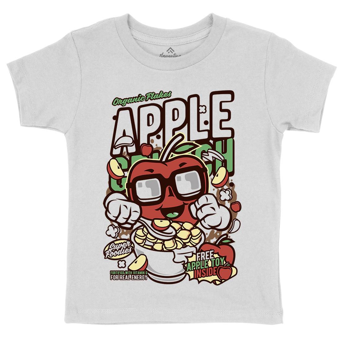 Apple Crunch Kids Crew Neck T-Shirt Food C480