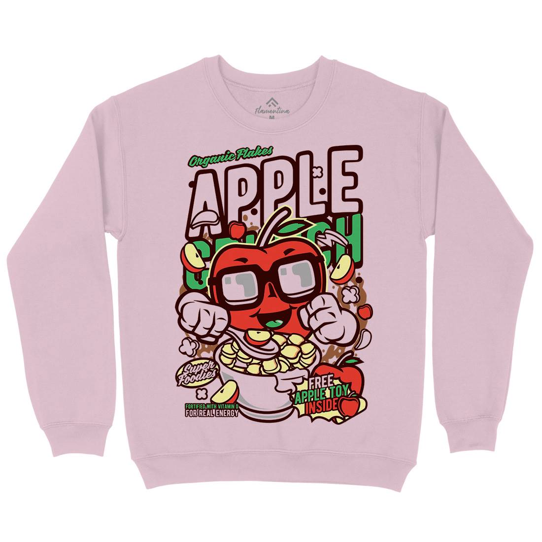 Apple Crunch Kids Crew Neck Sweatshirt Food C480