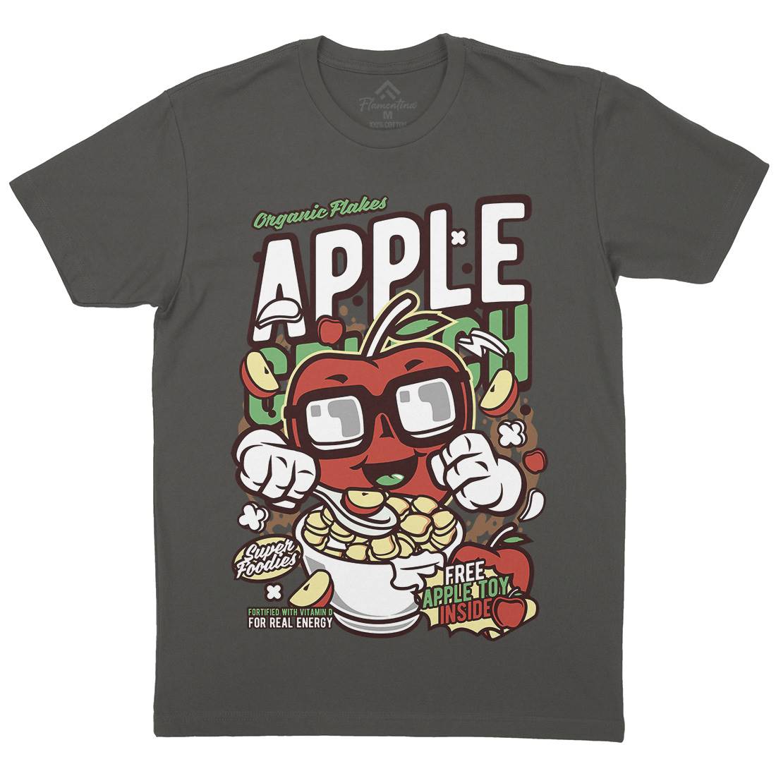 Apple Crunch Mens Crew Neck T-Shirt Food C480