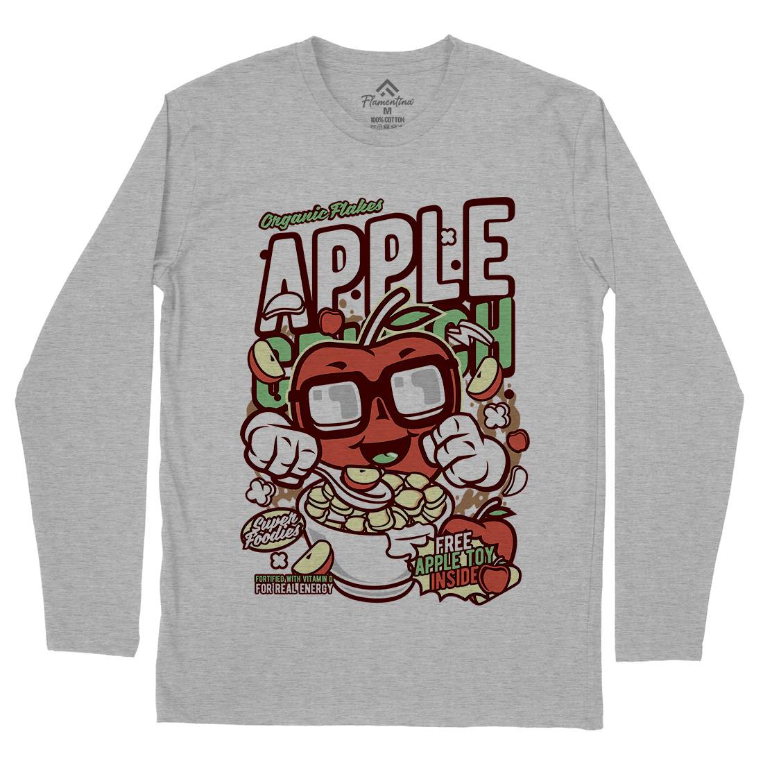 Apple Crunch Mens Long Sleeve T-Shirt Food C480