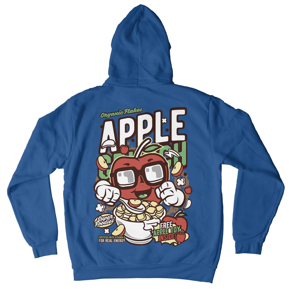 Apple Crunch Mens Hoodie With Pocket Food C480