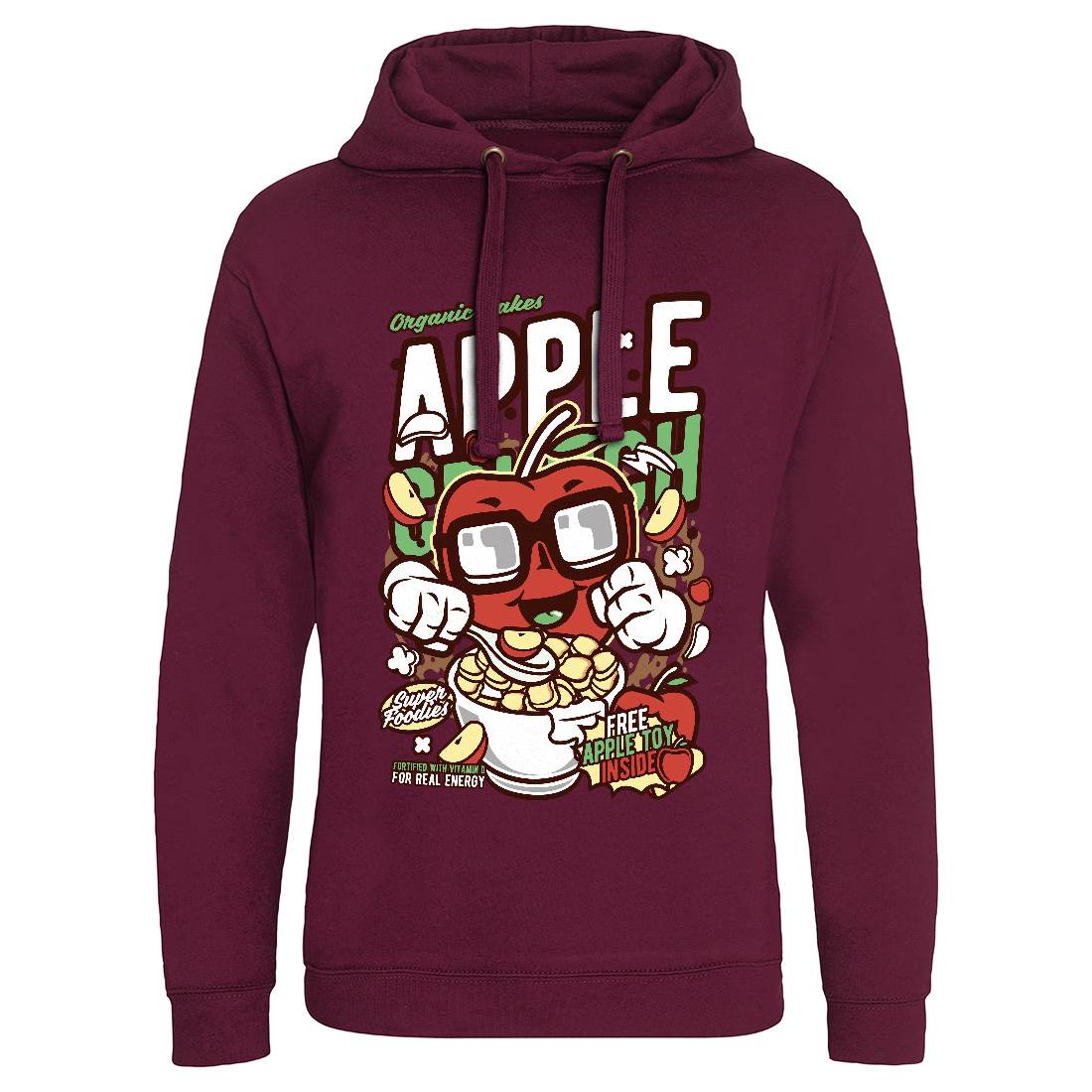Apple Crunch Mens Hoodie Without Pocket Food C480