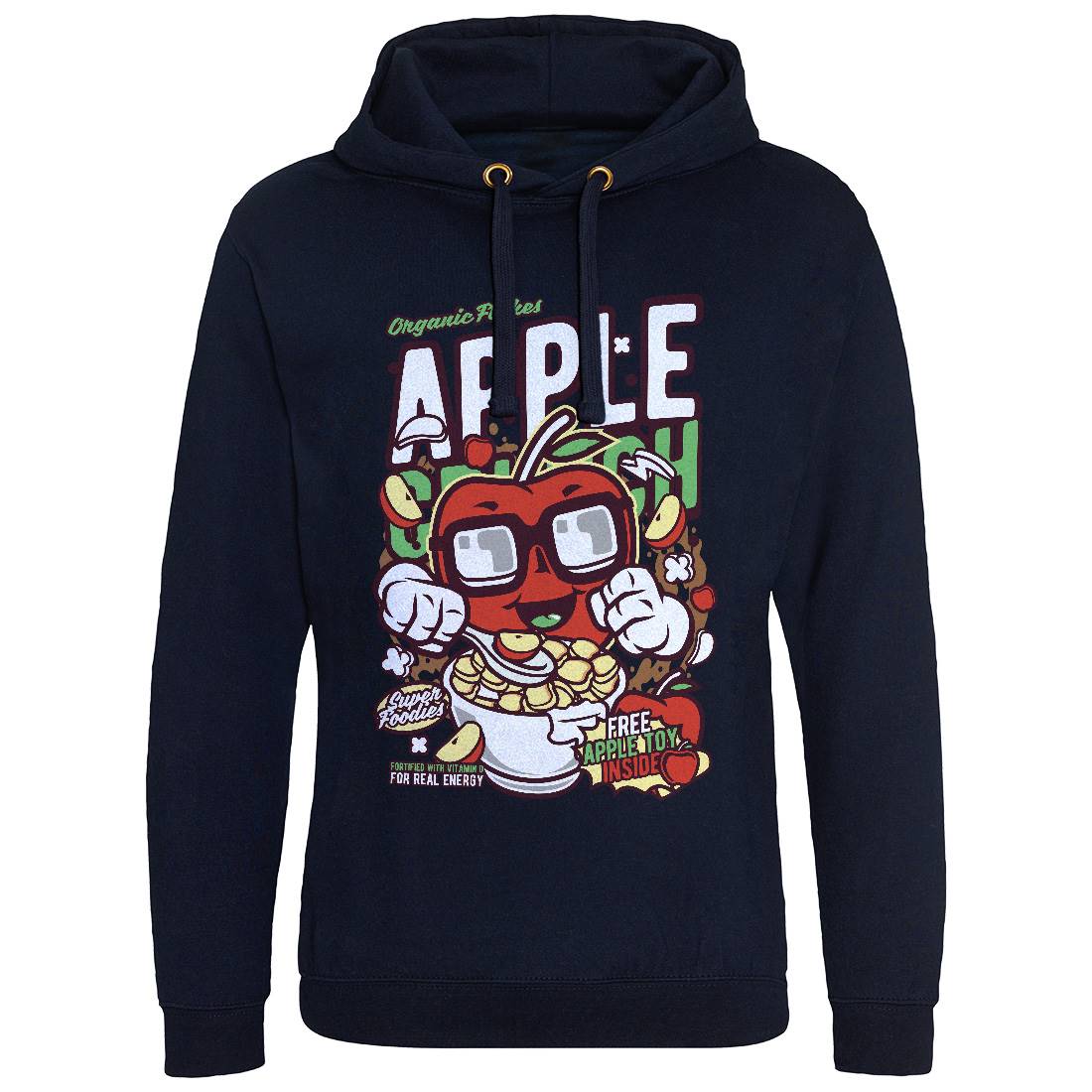 Apple Crunch Mens Hoodie Without Pocket Food C480
