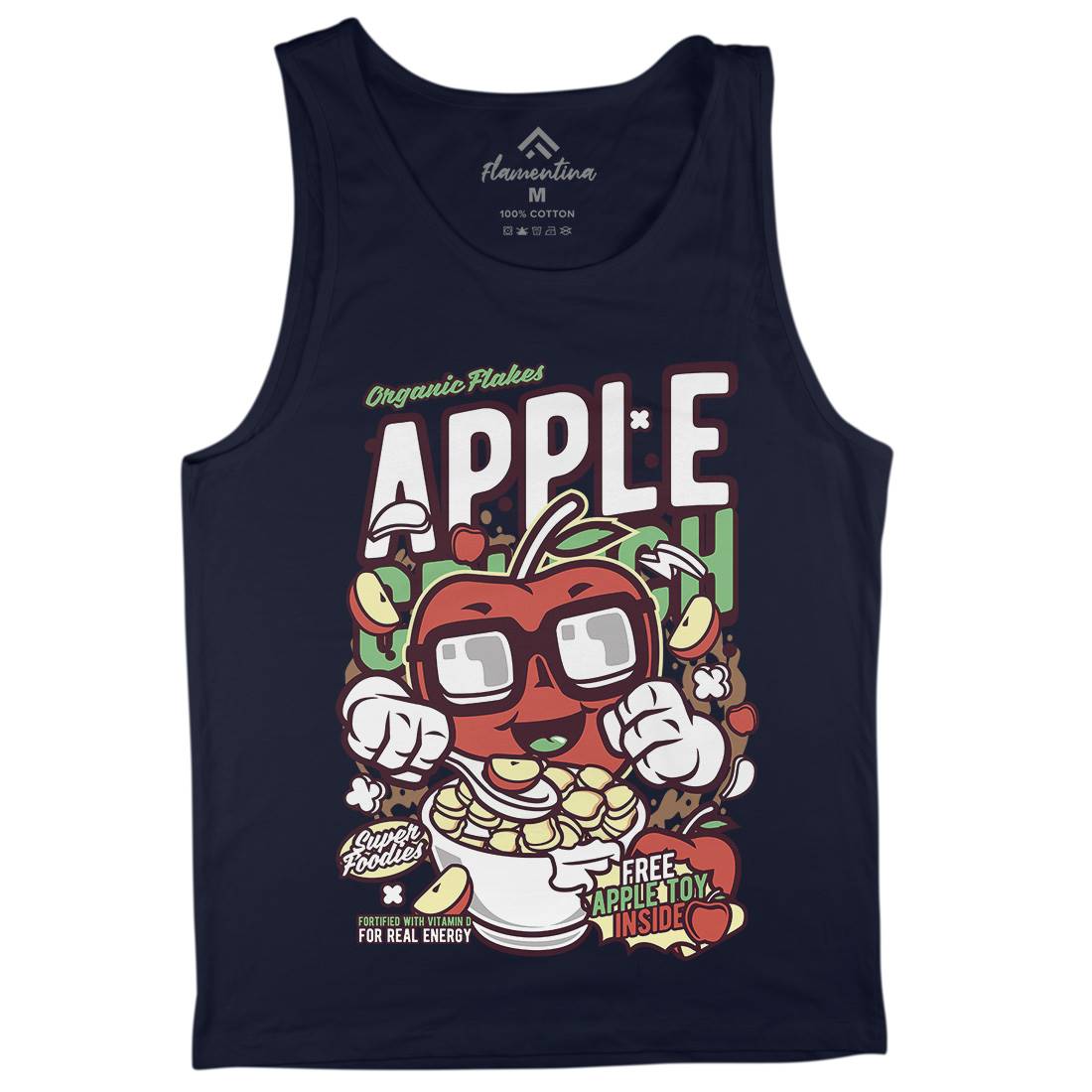 Apple Crunch Mens Tank Top Vest Food C480