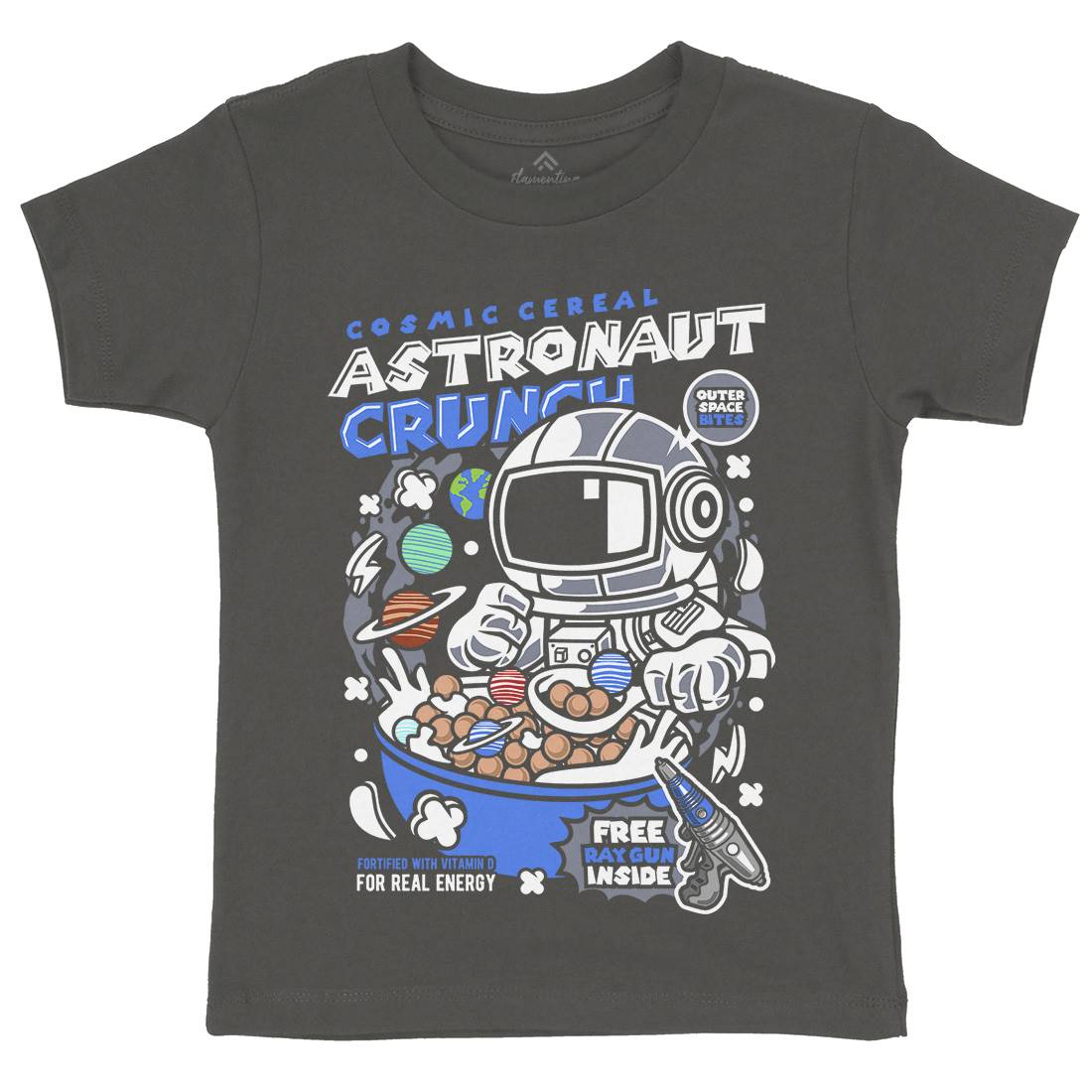 Astronaut Crunch Kids Crew Neck T-Shirt Food C483
