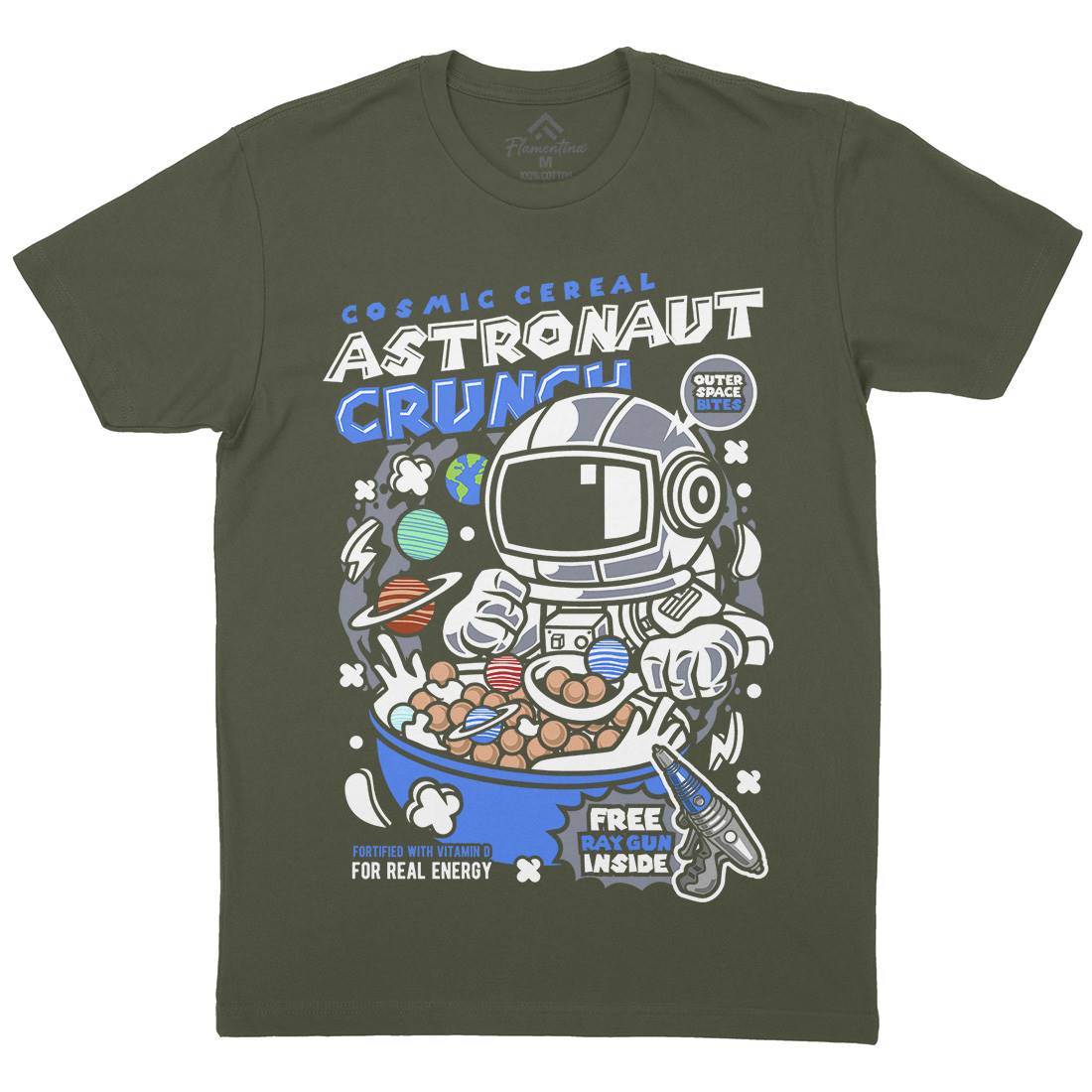 Astronaut Crunch Mens Crew Neck T-Shirt Food C483