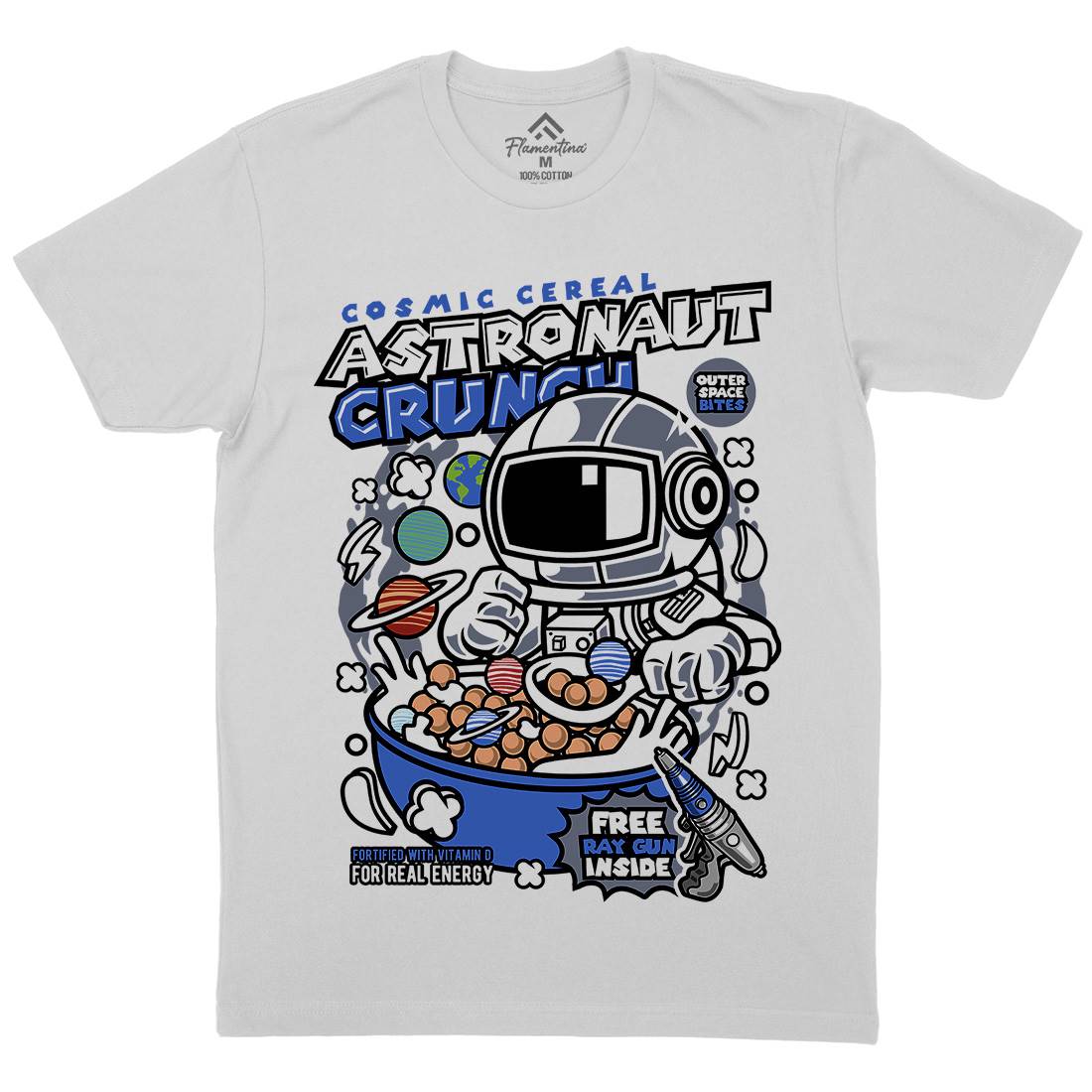 Astronaut Crunch Mens Crew Neck T-Shirt Food C483