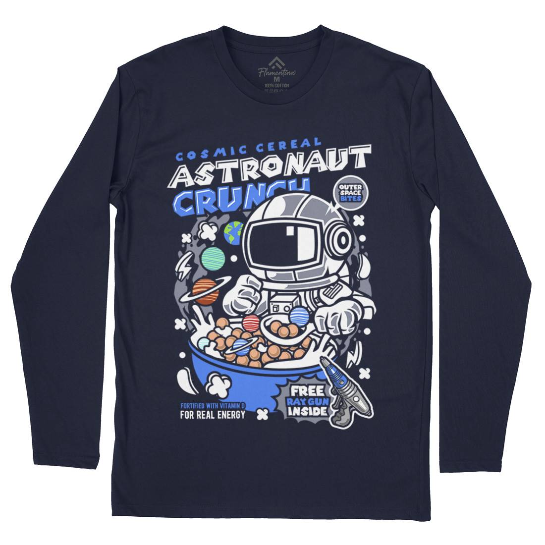 Astronaut Crunch Mens Long Sleeve T-Shirt Food C483