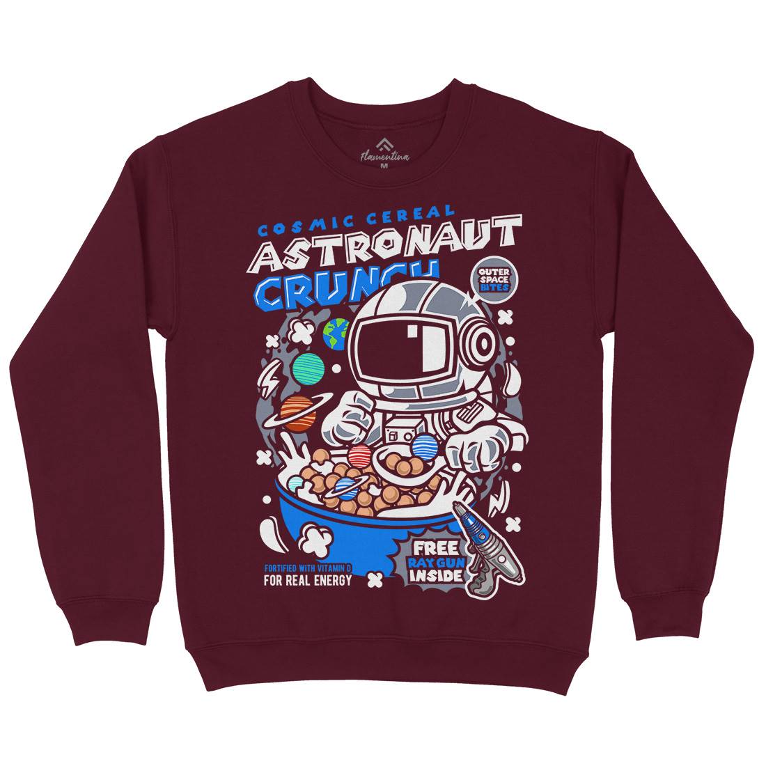 Astronaut Crunch Mens Crew Neck Sweatshirt Food C483