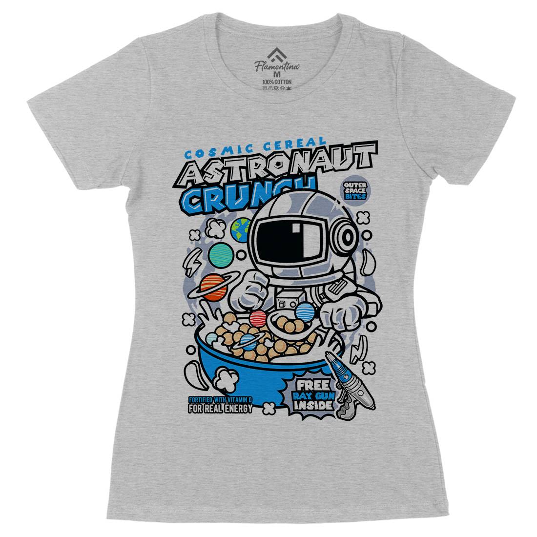 Astronaut Crunch Womens Organic Crew Neck T-Shirt Food C483