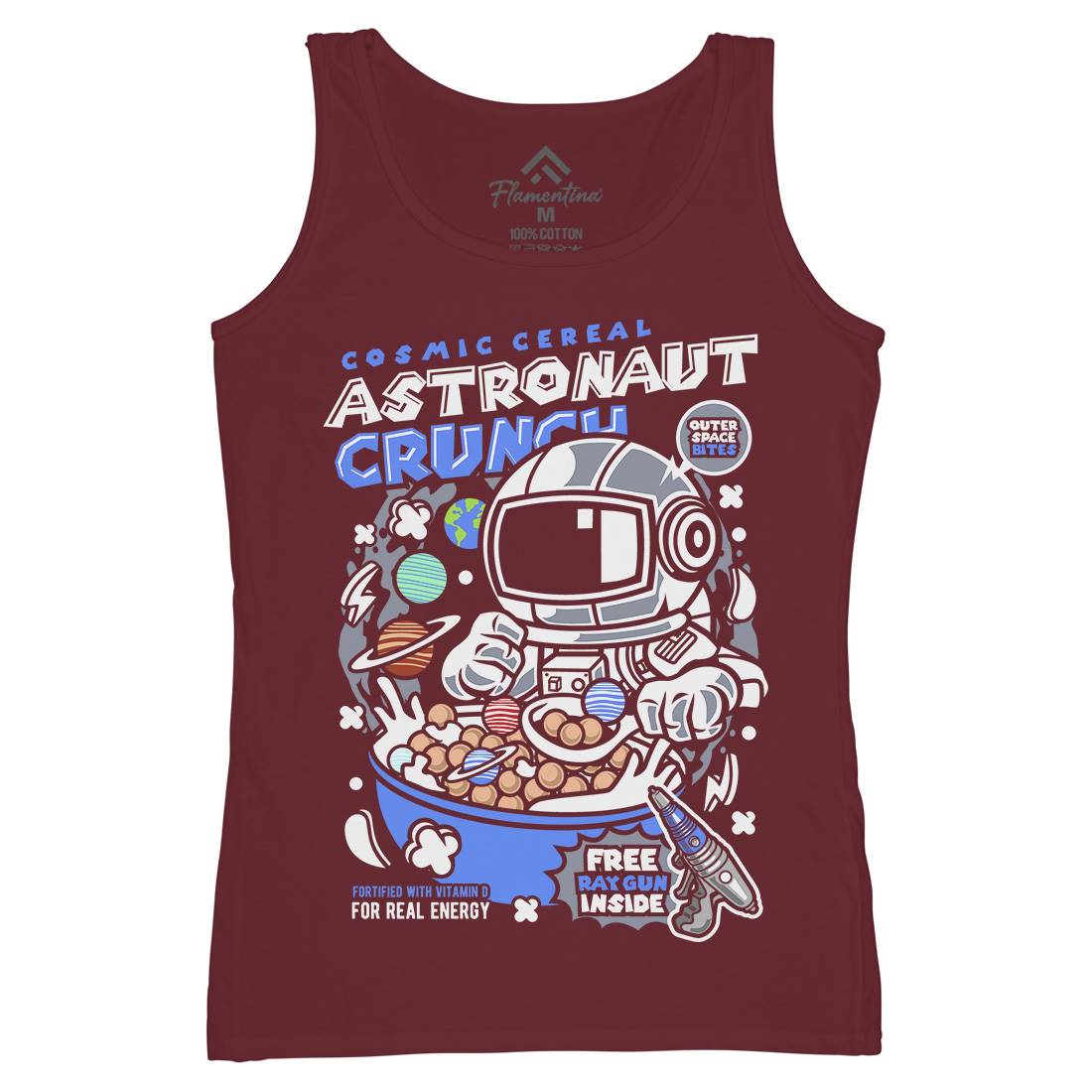 Astronaut Crunch Womens Organic Tank Top Vest Food C483