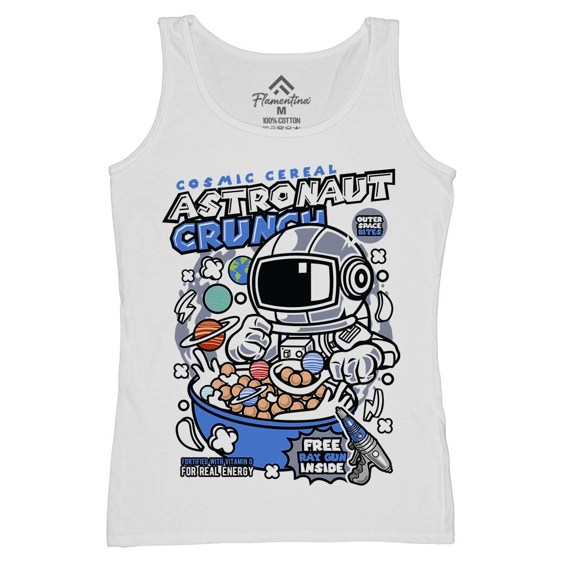 Astronaut Crunch Womens Organic Tank Top Vest Food C483