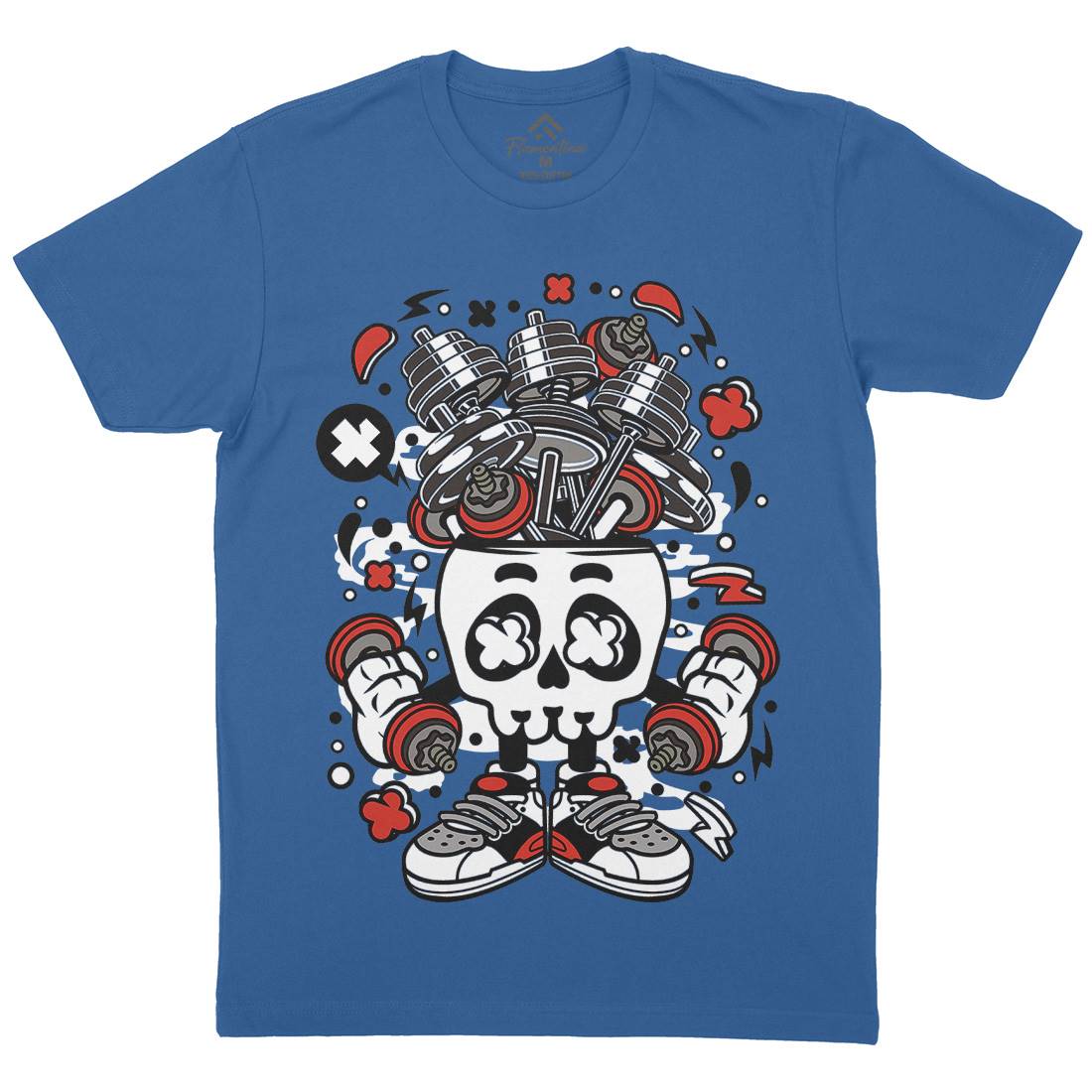 Barber Skull Head Mens Crew Neck T-Shirt Barber C485