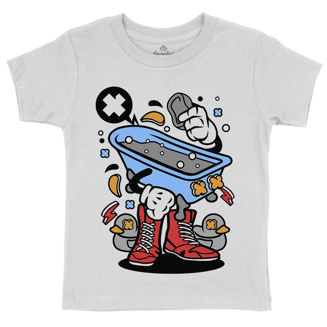 Bathtub Kids Crew Neck T-Shirt Retro C487