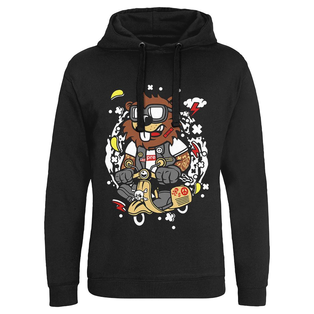 Beaver Scooter Mens Hoodie Without Pocket Motorcycles C498