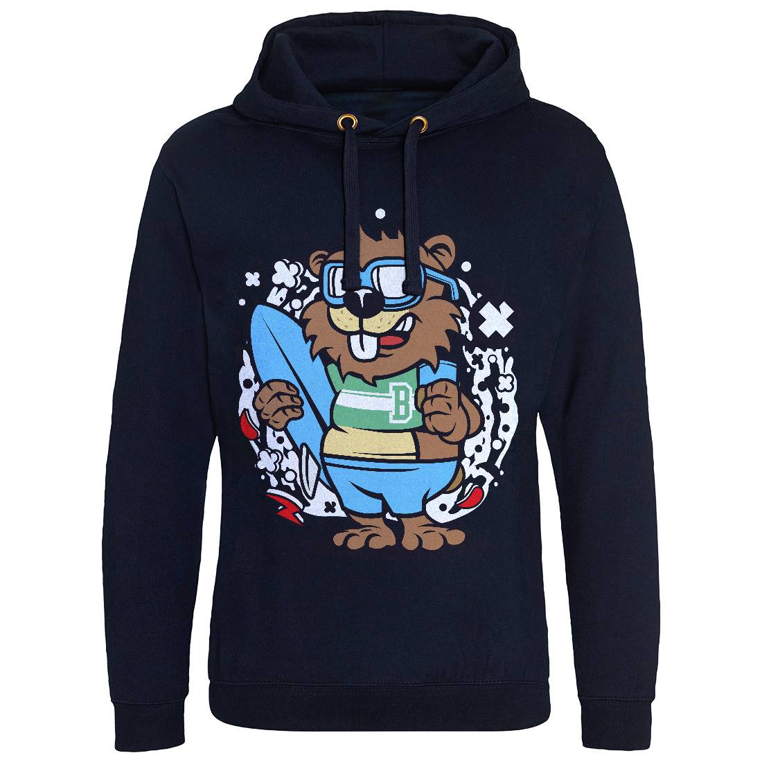 Beaver Surfing Mens Hoodie Without Pocket Surf C499