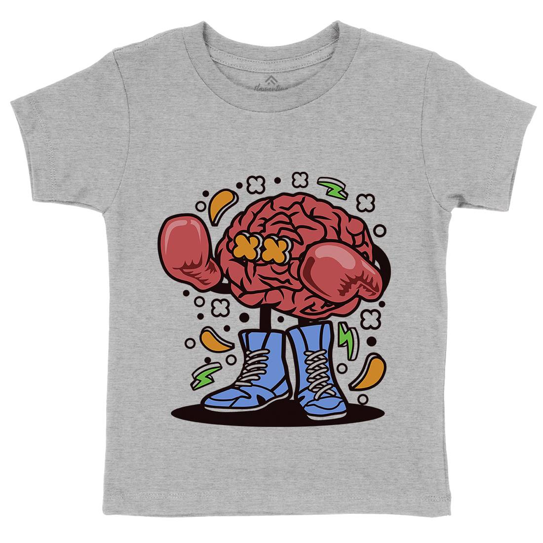 Brain Boxer Kids Organic Crew Neck T-Shirt Sport C504