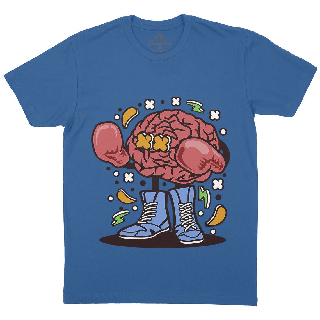 Brain Boxer Mens Crew Neck T-Shirt Sport C504