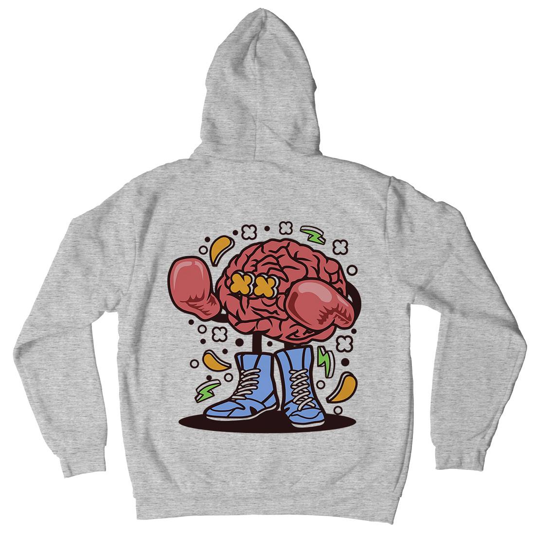 Brain Boxer Mens Hoodie With Pocket Sport C504