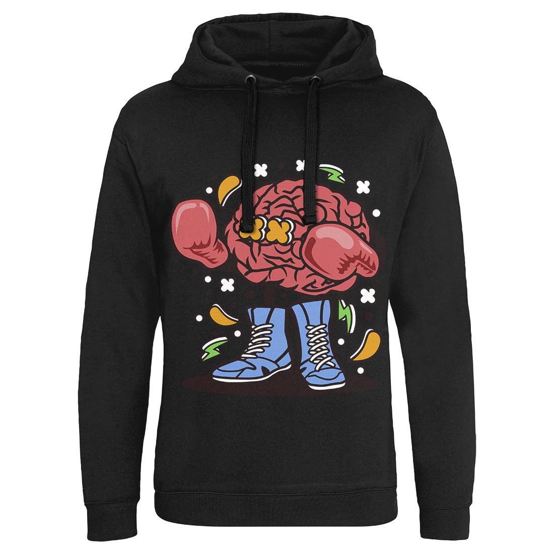 Brain Boxer Mens Hoodie Without Pocket Sport C504