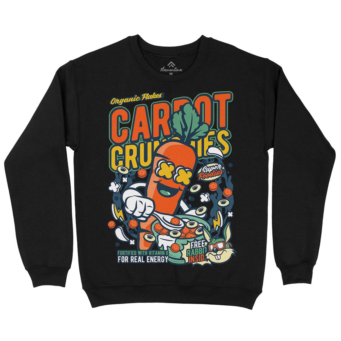 Carrot Crunchies Kids Crew Neck Sweatshirt Food C509
