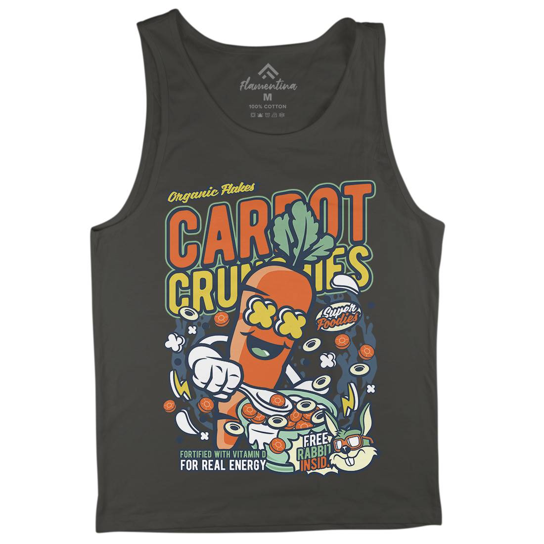 Carrot Crunchies Mens Tank Top Vest Food C509