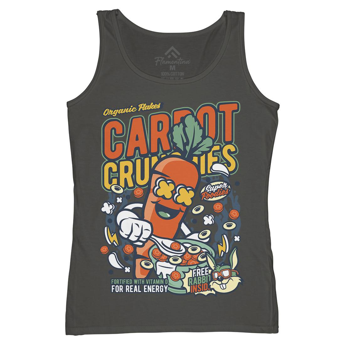 Carrot Crunchies Womens Organic Tank Top Vest Food C509