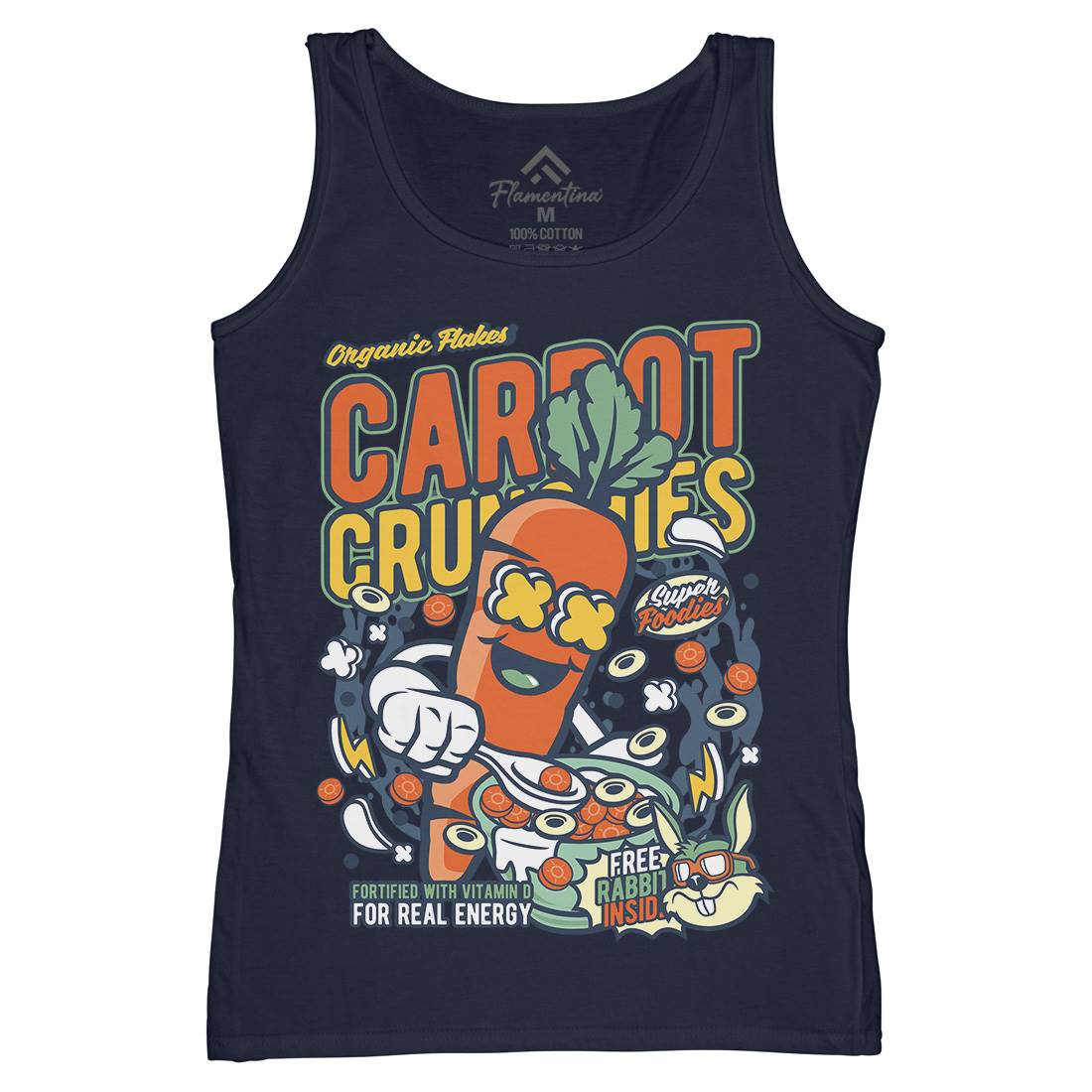 Carrot Crunchies Womens Organic Tank Top Vest Food C509
