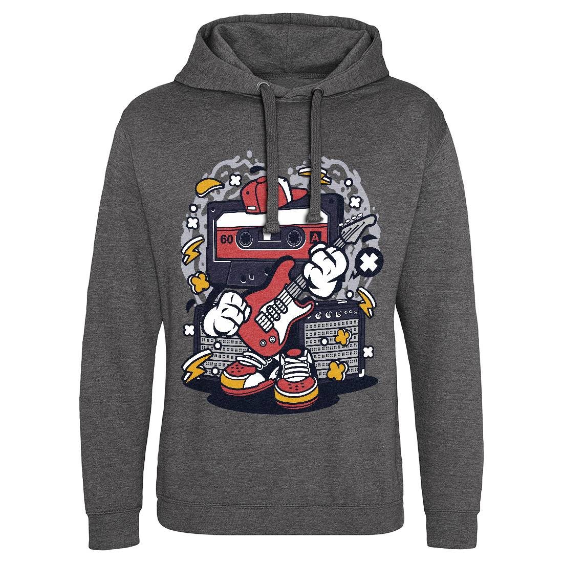 Cassette Rock Star Mens Hoodie Without Pocket Music C511