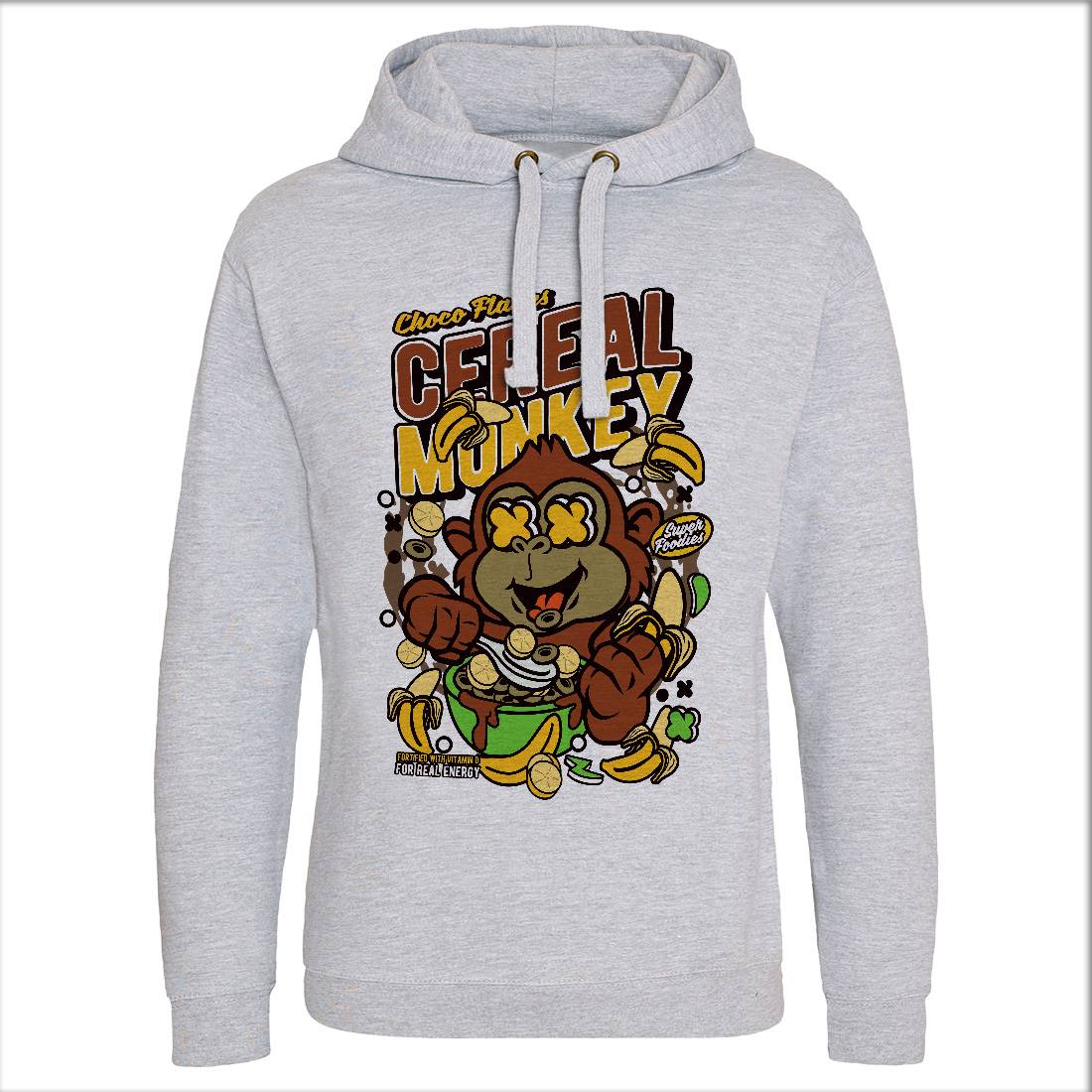 Cereal Monkey Mens Hoodie Without Pocket Food C512