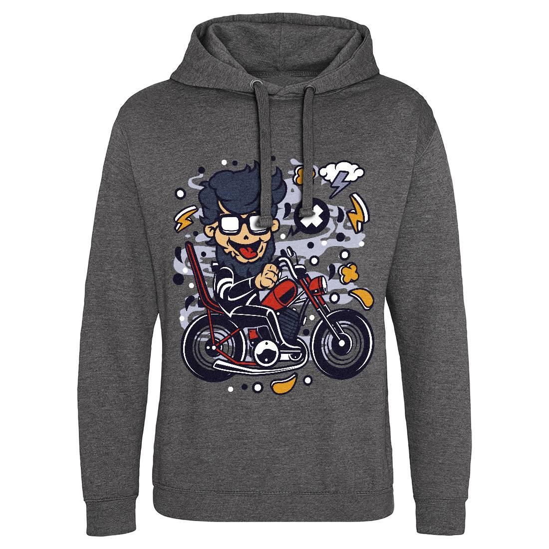 Chopper Hipster Mens Hoodie Without Pocket Motorcycles C517