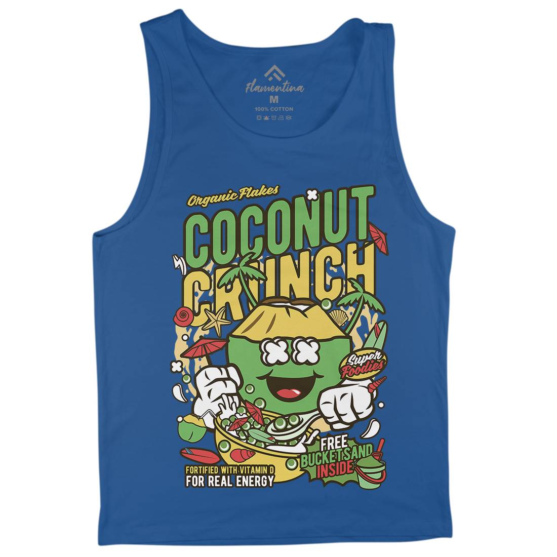 Coconut Crunch Mens Tank Top Vest Food C519
