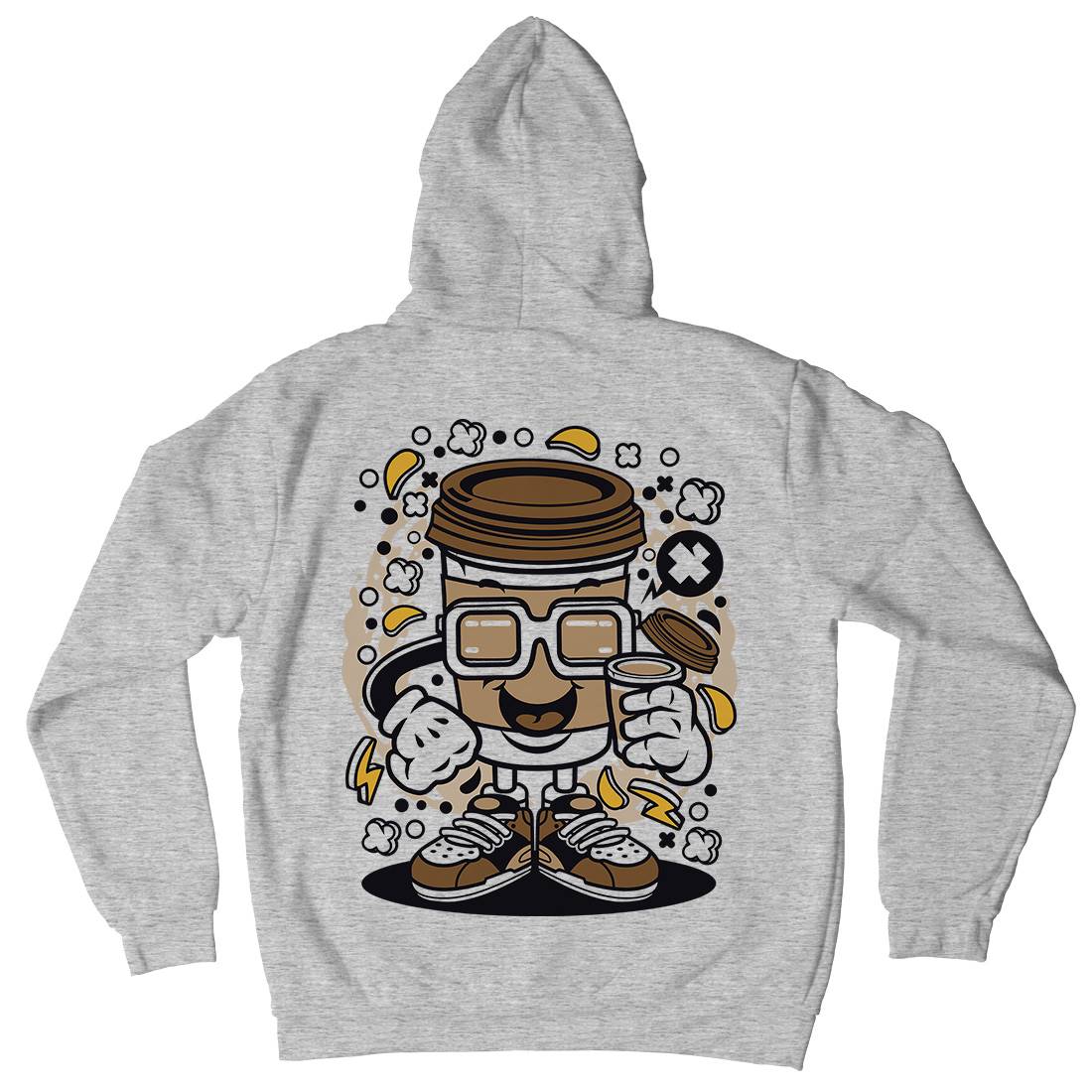 Coffee Cup Kids Crew Neck Hoodie Drinks C521